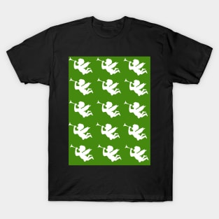 Cherub cherubim angels green regular pattern T-Shirt